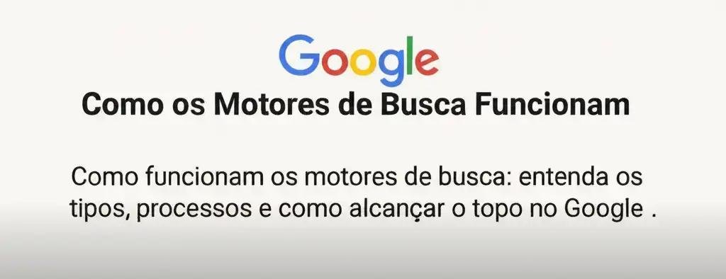 como funcionam os motores de busca