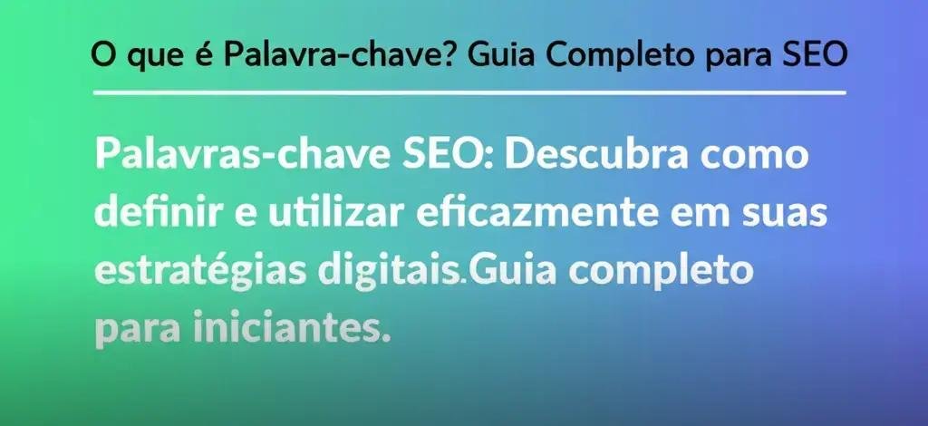 palavras-chave seo